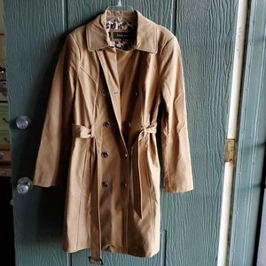 Black Rivet Medium Tan Coat